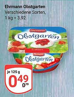Ehrmann Obstgarten Verschiedene Sorten, 1 kg = 3.92