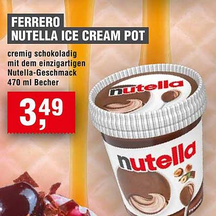FERRERO NUTELLA ICE CREAM POT