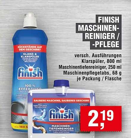 FINISH MASCHINEN-REINIGER / -PFLEGE