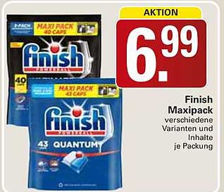 Finish Maxipack verschiedene Varianten und Inhalte je Packung