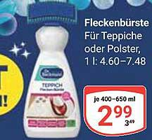 Fleckenbürste Für Teppiche oder Polster, 1 l: 4.60–7.48