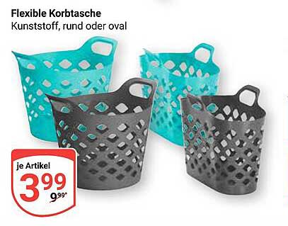 Flexible Korbtasche