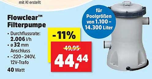 Flowclear™ Filterpumpe