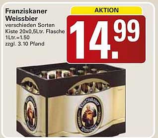 Franziskaner Weissbier verschieden Sorten