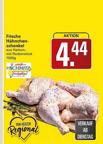 Frische Hähnchenschenkel aus Harken, mit Rückenstück 1000g