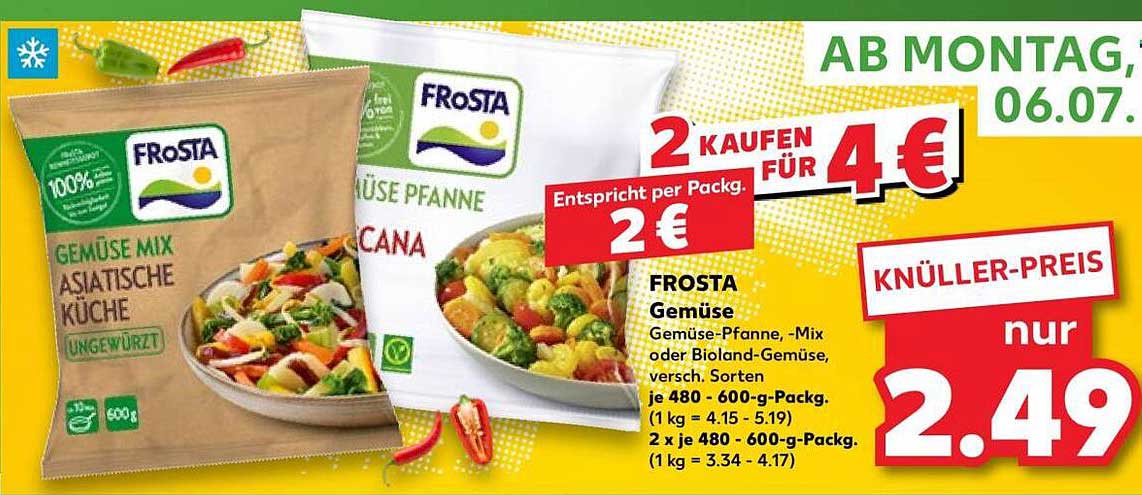 FROSTA Gemüse Gemüse-Pfanne, -Mix oder Bioland-Gemüse, versch. Sorten