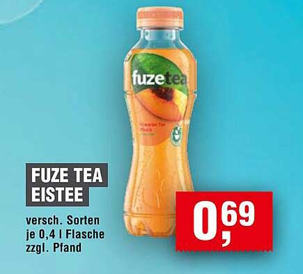 FUZE TEA EISTEE versch. Sorten je 0,4 l Flasche zzgl. Pfand