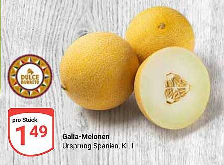 Galia-Melonen Ursprung Spanien, KL I