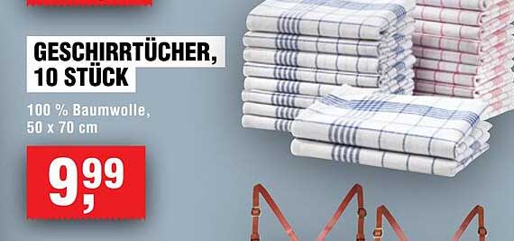 GESCHIRRTÜCHER, 10 STÜCK