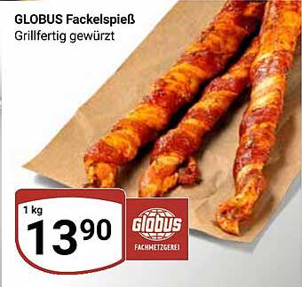 GLOBUS Fackelspieß Grillfertig gewürzt