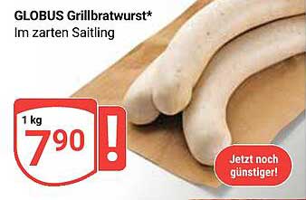 GLOBUS Grillbratwurst* Im zarten Saitling