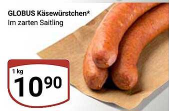 GLOBUS Käsewürstchen* Im zarten Saitling