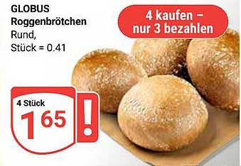 GLOBUS Roggenbrötchen
