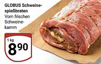 GLOBUS Schweine-spiessbraten Vom frischen Schweine-kamm
