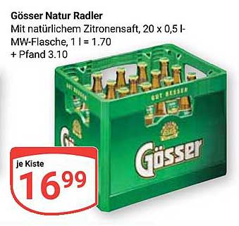 Gösser Natur Radler