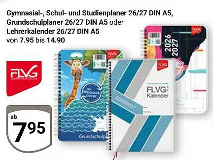 Gymnasial-, Schul- und Studienplaner 26/27 DIN A5, Grundschulplaner 26/27 DIN A5 oder Lehrerkalender 26/27 DIN A5
