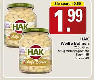 HAK Weiße Bohnen