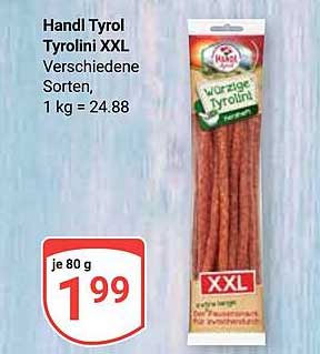 Handl Tyrol Tyrolini XXL Verschiedene Sorten, 1 kg = 24.88