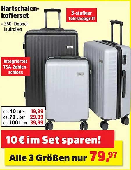 Hartschalen-kofferset