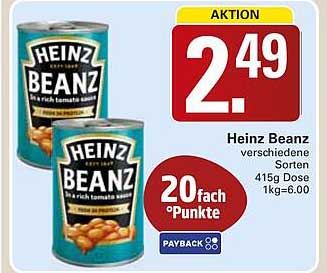 Heinz Beanz verschiedene Sorten 415g Dose