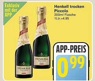 Henkel trocken Piccolo 200ml Flasche