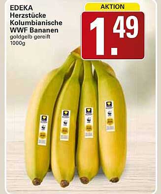 Herzstücke Kolumbianische WWF Bananen