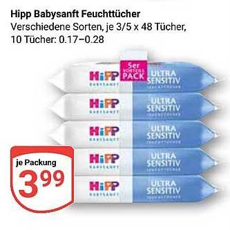 Hipp Babysanft Feuchttücher