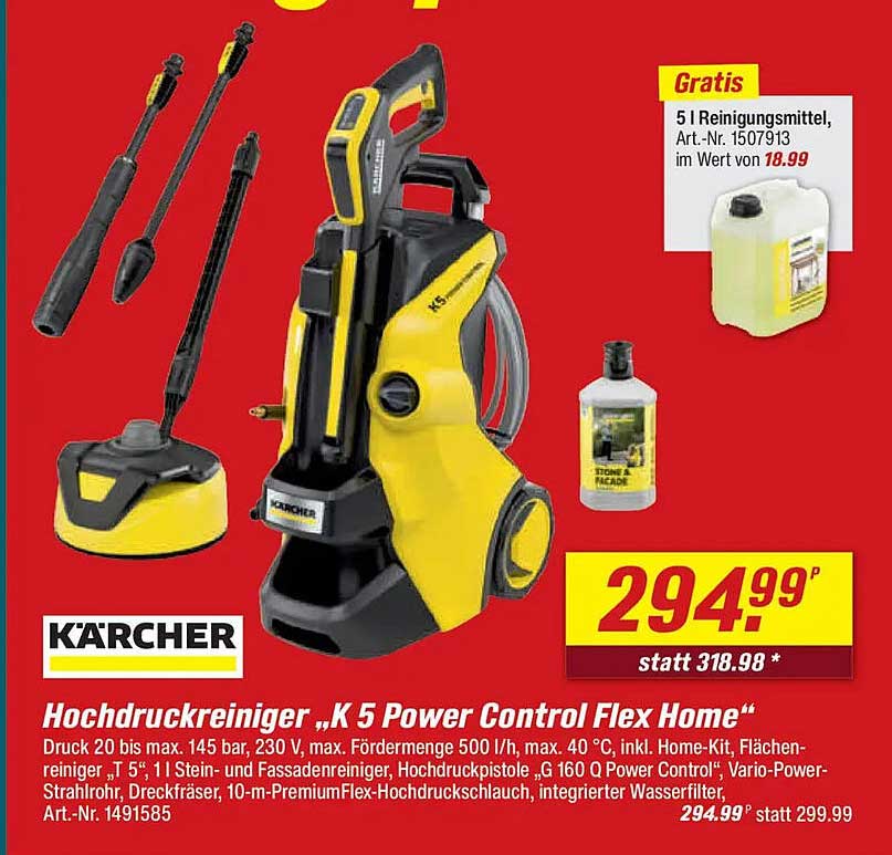 Hochdruckreiniger „K 5 Power Control Flex Home“