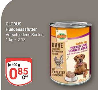 Hundennassfutter Verschiedene Sorten, 1 kg = 2.13