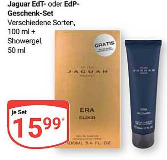 Jaguar EdT- oder EdP-Geschenk-Set Verschiedene Sorten, 100 ml + Showergel, 50 ml