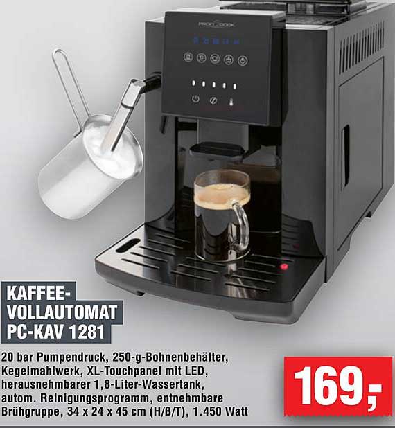KAFFEE-VOLLAUTOMAT PC-KAV 1281