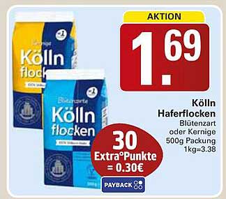 Kölln Haferflocken Blütenzart oder Kernige 500g Packung