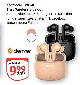 Kopfhörer TWE-48 Truly Wireless Bluetooth