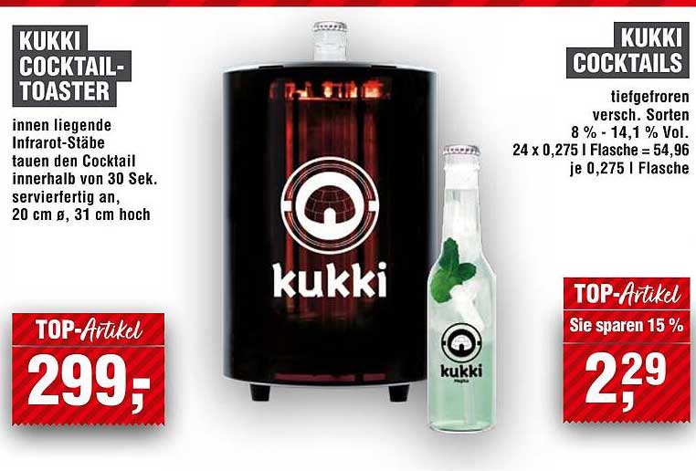 KUKKI COCKTAIL-TOASTER