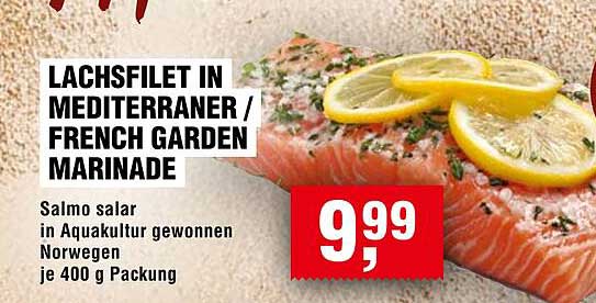 LACHSFILET IN MEDITERRANER / FRENCH GARDEN MARINADE