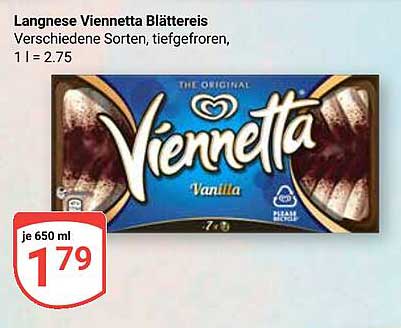 Langnese Viennetta Blättereis