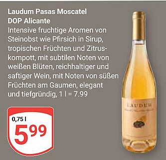 Laudum Pasas Moscatel DOP Alicante