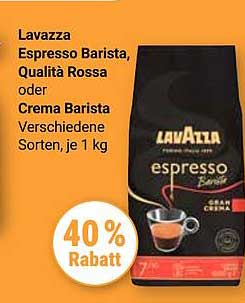 Lavazza Espresso Barista, Qualità Rossa oder Crema Barista Verschiedene Sorten, je 1 kg