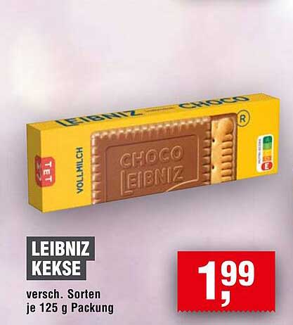 LEIBNIZ KEKSE versch. Sorten je 125 g Packung
