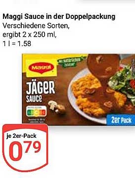 Maggi Sauce in der Doppelpackung