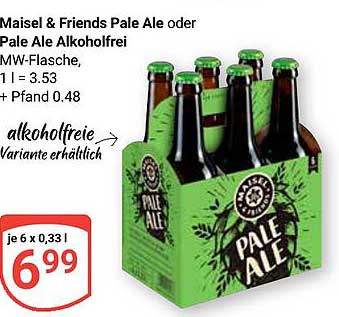 Maisel & Friends Pale Ale oder Pale Ale Alkoholfrei
