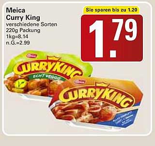 Meica Curry King verschiedene Sorten 220g Packung 1kg=8.14 n.G.=2.99