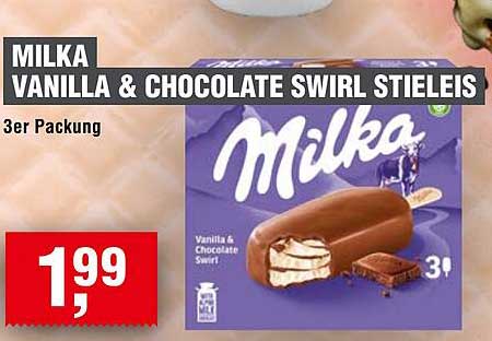 MILKA VANILLA & CHOCOLATE SWIRL STIELEIS