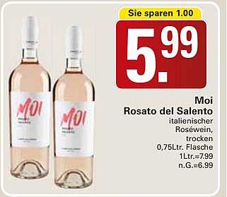 Moi Rosato del Salento italienischer Roséwein, trocken