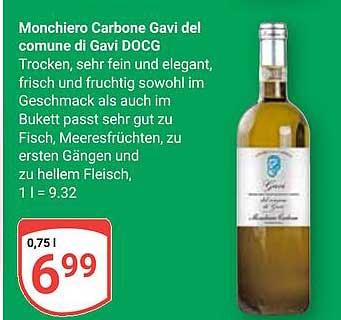 Monchiero Carbone Gavi del comune di Gavi DOCG