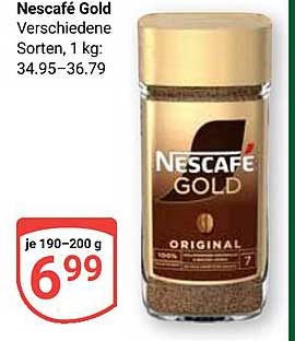Nescafé Gold Verschiedene Sorten, 1 kg