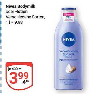 Nivea Bodymilk oder -lotion Verschiedene Sorten, 1 l = 9.98