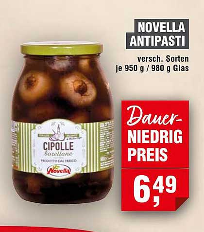 NOVELLA ANTIPASTI versch. Sorten je 950 g / 980 g Glas