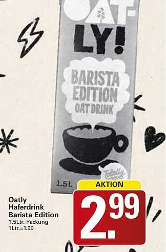 Oatly Haferdrink Barista Edition