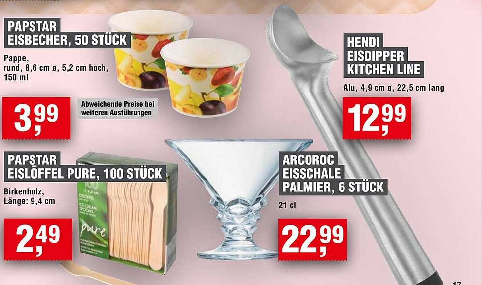 PAPSTAR EISBECHER, 50 STÜCK